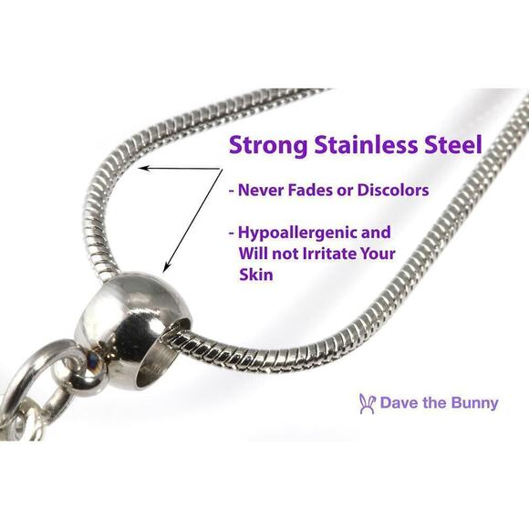 Hedgehog Necklace - Hedgehog Stuff Stainless Steel Chain - Picture 3 of 6